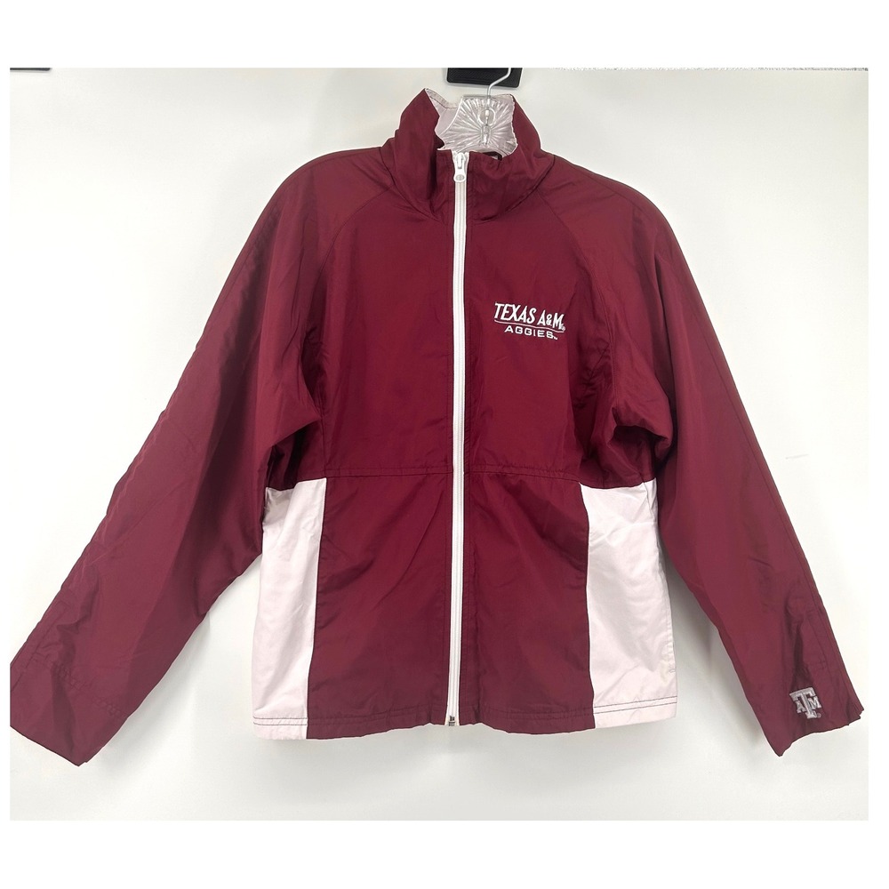 Texas A&M Aggies Red Oak Sportswear Maroon White Colorblock Windbreaker Jacket S
